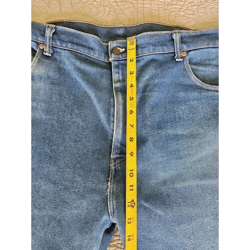 Levis 517 Bootcut Mens 42x30 Cotton Poly Blue Medium Wash Jeans